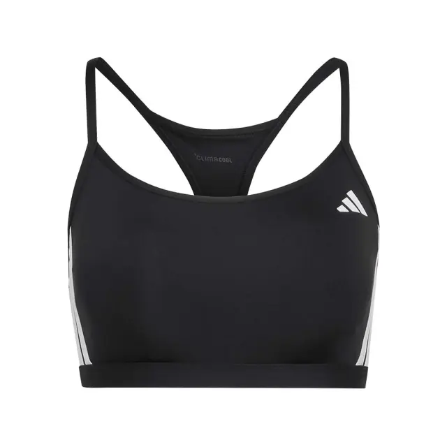 adidas Performance Women's Optime Essentials 3Stripes Light Support Bra Μαύρο KQ5471 (adidas Performance) - XSmall