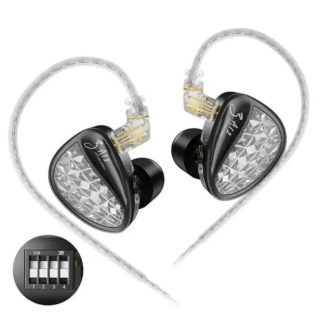 KZ ZA12 Tuning Ακουστικά In-Ear Μαύρα