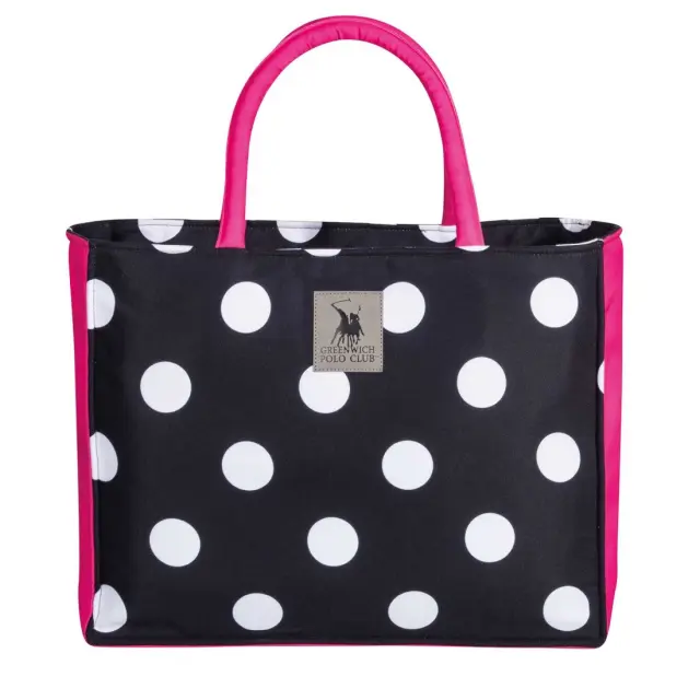 Τσάντα Θαλάσσης 46x36 Greenwich Polo Club 4068 Black-Fuschia 100% Πολυέστερ 2