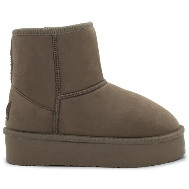 Μπότα B&W Taupe με γούνα BWSH543001 - 40