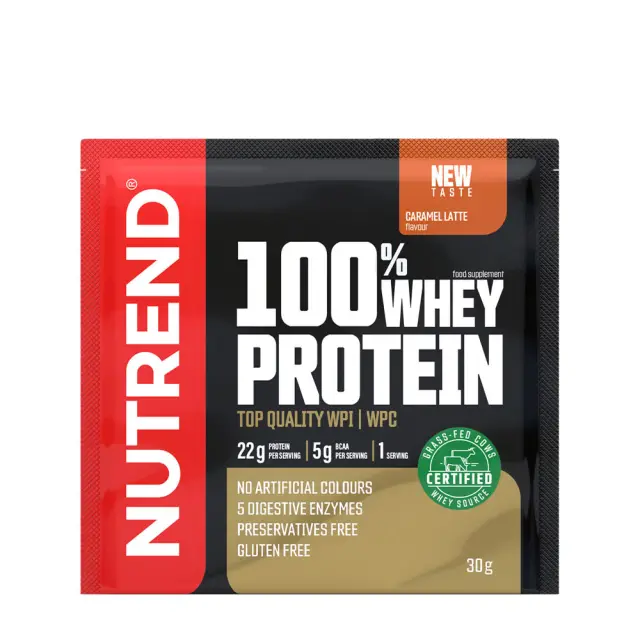 Nutrend 100% Whey Protein Caramel Latte, 30 g