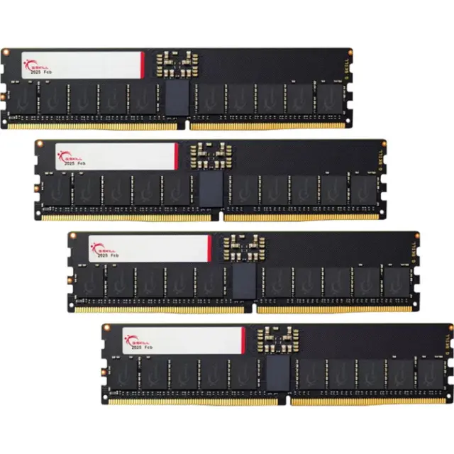 G.Skill DIMM 128 GB DDR5-6400 (4x 32 GB) Quad-Kit (black, F5-6400R3239F32GQ4-T5N, T5 NEO, AMD EXPO)