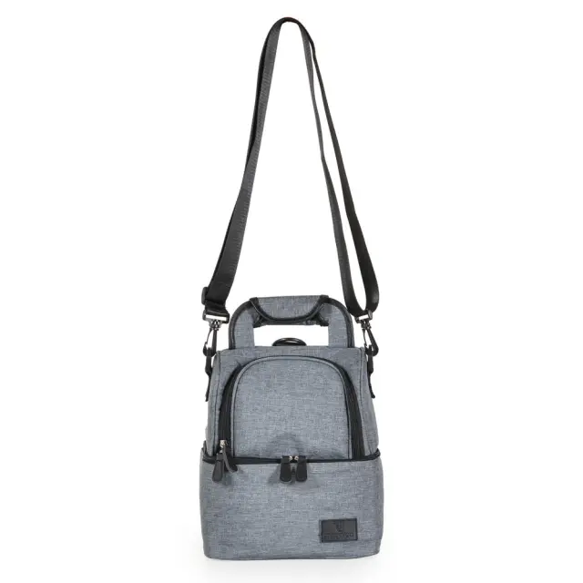 Cangaroo Aurora Ισοθερμική Τσάντα Φαγητού Με 2 Επίπεδα Grey 3
