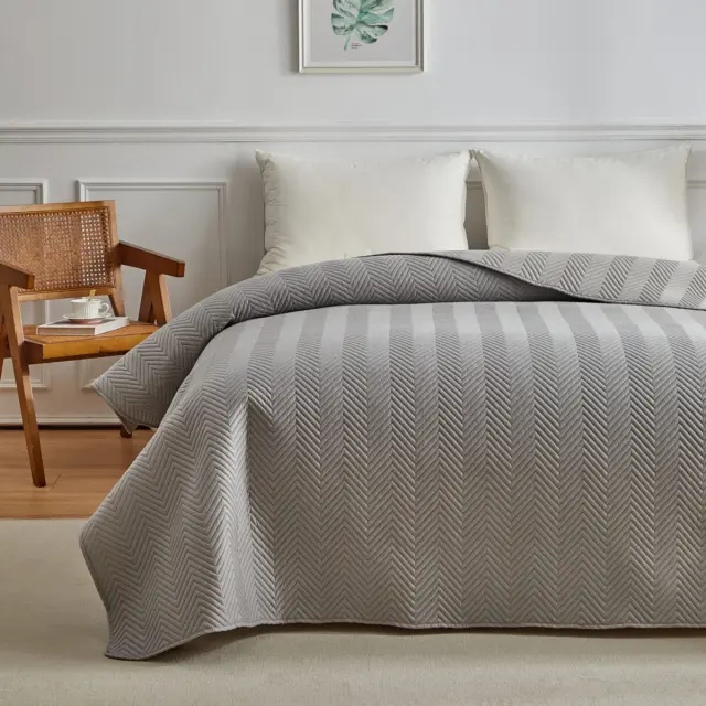 Κουβερλί Tessuto (Grey) 260Χ240 - Liolios Home