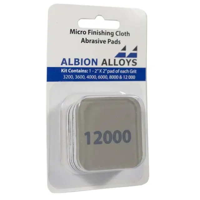 Albion Alloys Σετ 6 Micro-Mesh Σφουγγάρια Γυαλόχαρτα 50x50mm 3200-12000