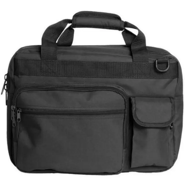 Mil-Tec Brief Case Laptop Bag Black-Τσάντα Εγγράφων με Αποσπώμενη Θήκη Laptop - 01-Black-Μαύρο