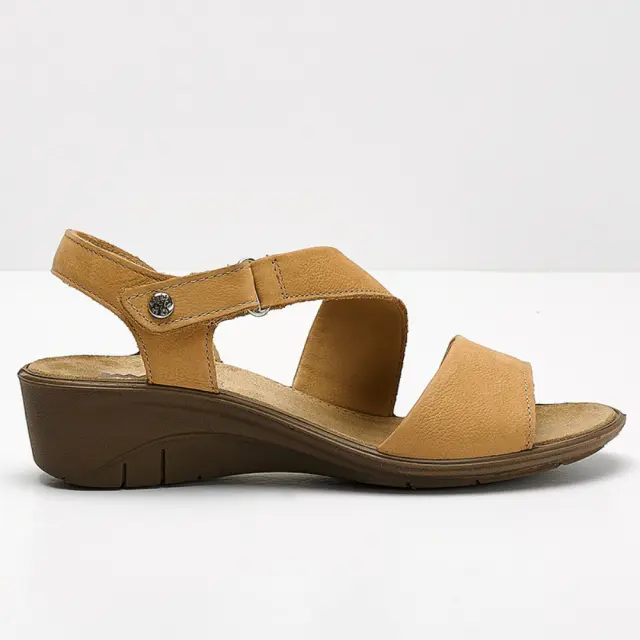 Imac Πέδιλα Γυναικείο δέρμα Nubuck Μπεζ IMA/708310 COGNAC/CHERIL
