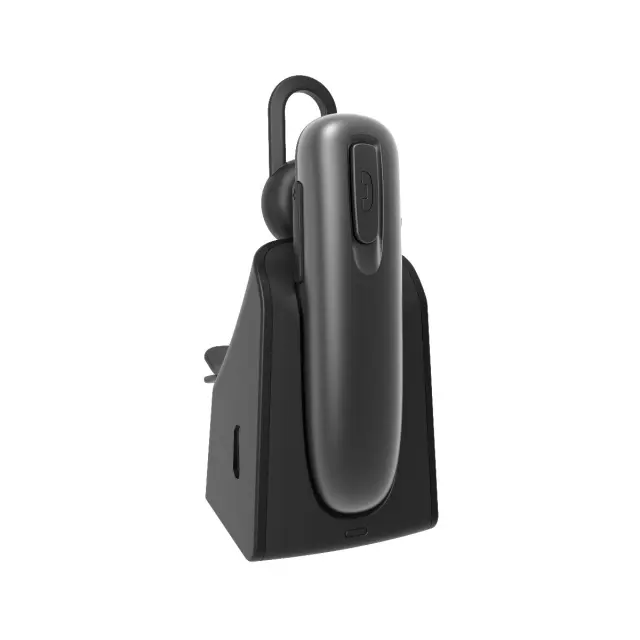 Bluetooth Hands Free Noozy BH80 V.5.0 με Βάση Φόρτισης Επιτραπέζια και Αεραγωγού Αυτόματης Ενεργοποίησης Multi Pairing Γκρι 3
