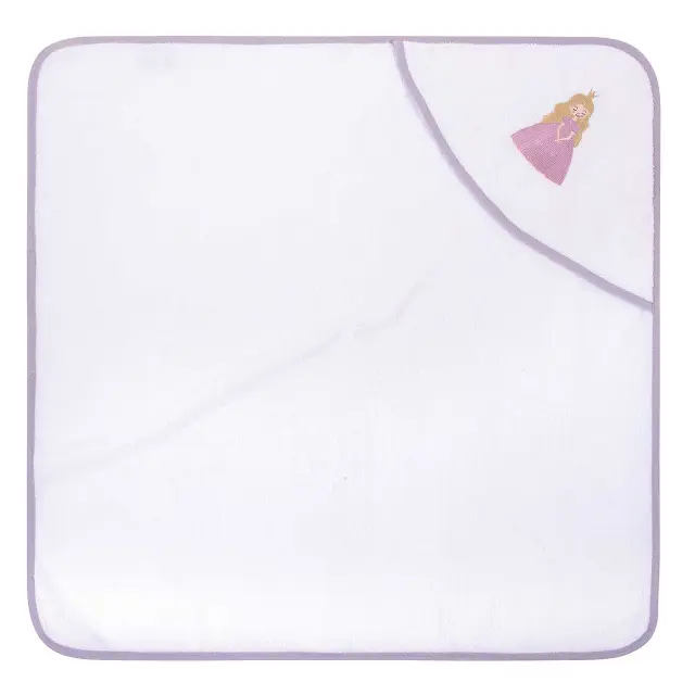 Βρεφική Κάπα 80x80 400gsm Greenwich Polo Club Essential 8862 White-Pink 100% βαμβακερό 2