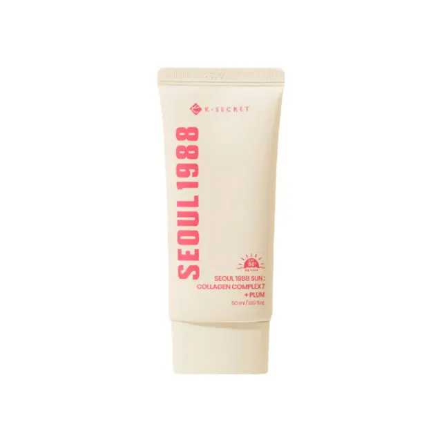 K-secret Seoul 1988, Sun Collagen Complex 7 + Plum Spf50+pa++++, Αντηλιακό Προσώπου με 7 Στρώματα Κολλαγόνου 50ml