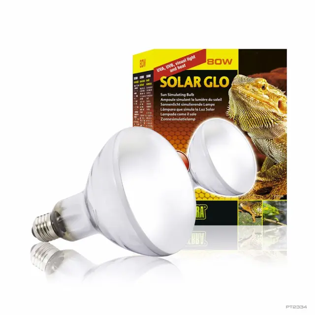 EXOTERR- Solar Glo 80W U-Uvb Heat AND Sunlight E27- 2201818- Pet Supplies