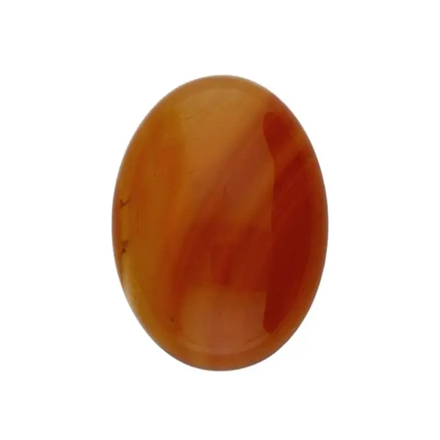 Καμπουσόν Αχάτης Fire Brick - Οβάλ 13x18mm - 2τεμ