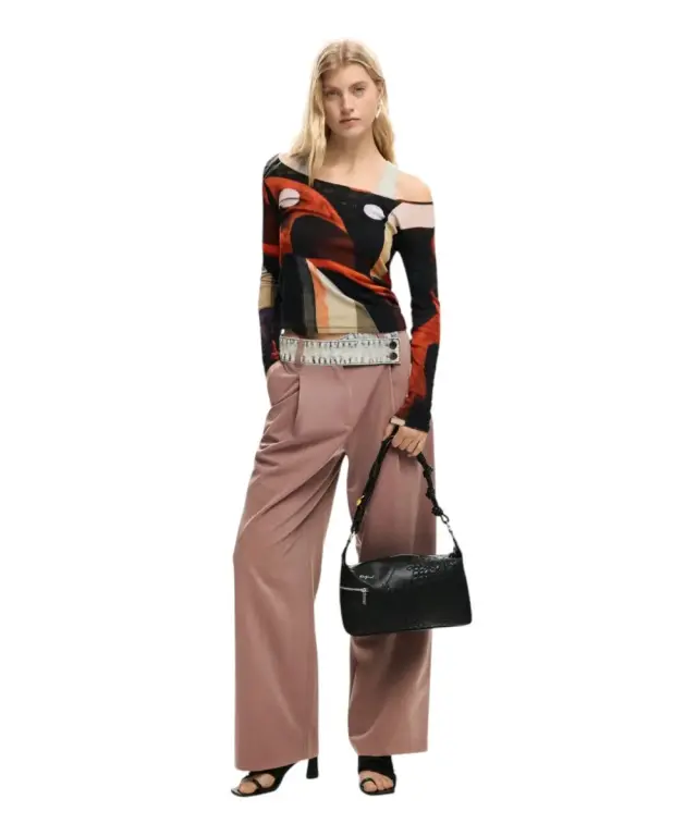 Desigual - Γυναικεία Τσάντα 'Ωμου Sierra Huntington 26SAXPAW-2000 Μαύρο 2