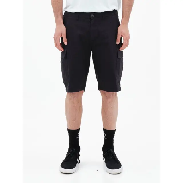 Emerson Men's Stretch Cargo Short Pants (221.EM47.195-OFF BLACK) - Μαύρο
