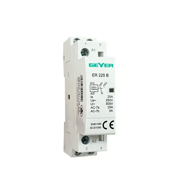 Ρελέ Θερμοσυσσωρευτών 25Α 230V AC 2NO 1M Geyer