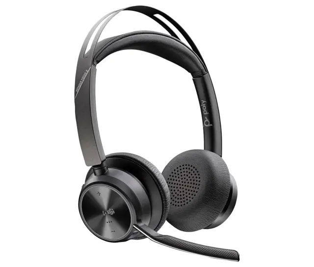 HP Poly Voyager Focus 2-M USB-C-C Headset USB-C/A Adapter Charging Stand