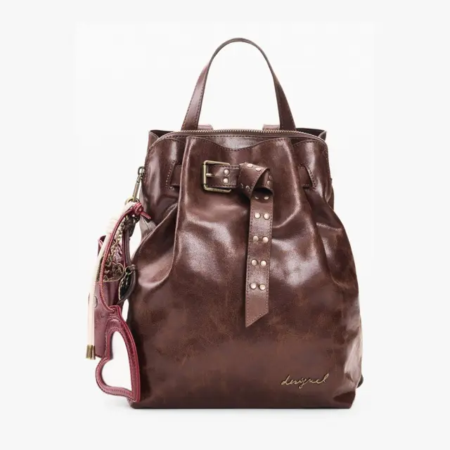 Desigual - Γυναικεία Τσάντα Πλάτης Galaxy Luena Mini 26WAKP12-6009 Καφέ 2