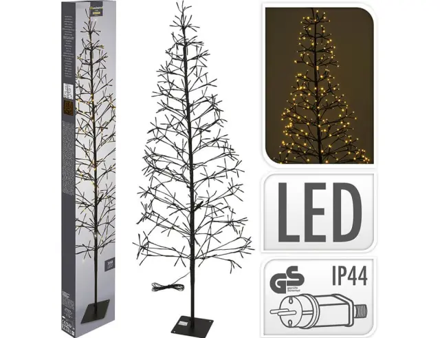 Διακοσμητικό δέντρο με 400 φωτάκια LED και ύψος 180cm - Θερμό Λευκό AX5307860 2