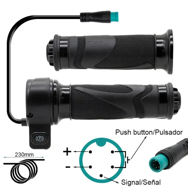 eWHEEL ΓΚΑΖΙ ΓΙΑ E-SCOOTER/E-BIKE ΜΕ ΔΙΑΚΟΠΤΗ ΚΑΙ ΣΤΕΓΑΝΟ ΒΙΣΜΑ 5PIN EWF443