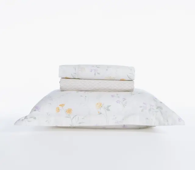 ΣΕΤ ΣΕΝΤΟΝΙΑ ΥΠΕΡΔΙΠΛΑ ROZARIA 240X270 NEF-NEF HOMEWARE, 100% BAMBAKI - ECRU (039547)