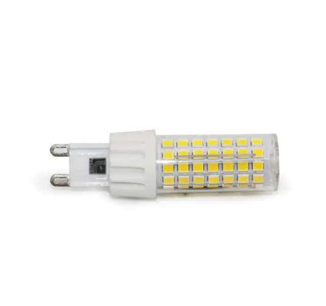 LED ΛΑΜΠΑ SMD ΚΕΡΑΜΙΚΟ G9 6W 230VAC ΔΙΑΦΑΝΗ ΛΕΥΚΟ 4000Κ