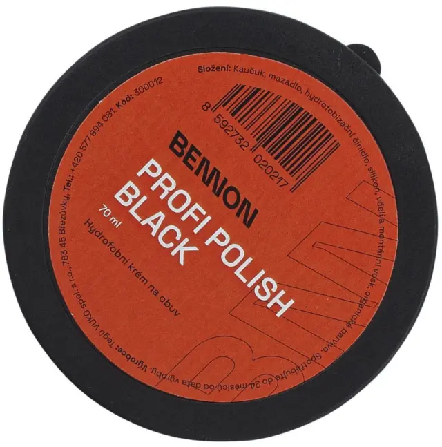 Κρέμα περιποίησης υποδημάτων Bennon Profi Polish black 70ml 2
