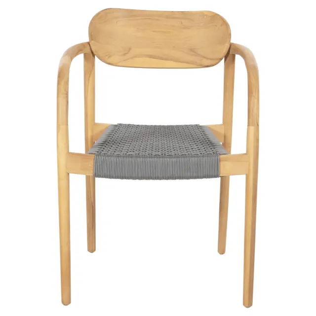 ΠΟΛΥΘΡΟΝΑ FB99636.08 ΞΥΛΟ TEAK ΦΥΣΙΚΟ & ΓΚΡΙ ΣΧΟΙΝΙ 55x54x80Yεκ. 3