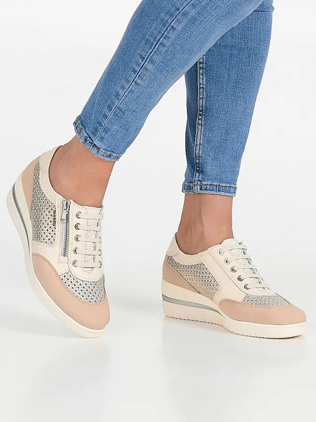 Mephisto Sneakers Γυναικείο δέρμα Μπεζ MEP/PRECILIA NUDE 2