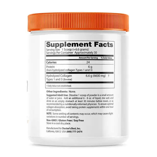 Doctor's Best Pure Collagen Types 1 and 3 powder 2
