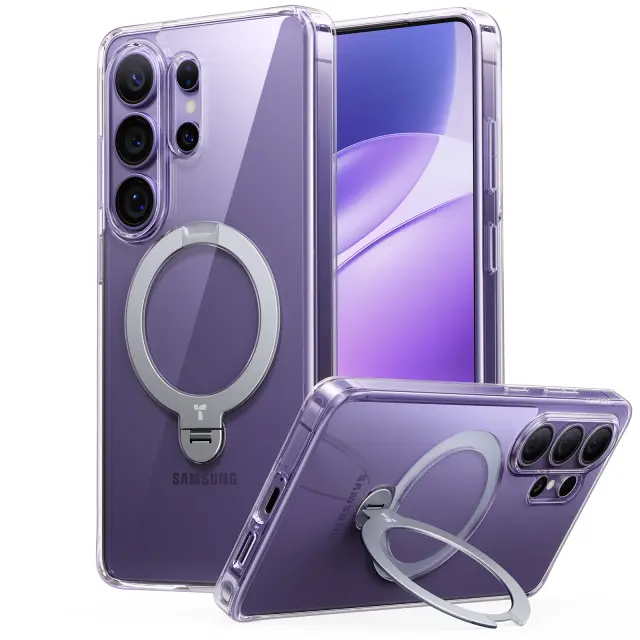 Torras Ostand Q3 Spin, clear - Samsung Galaxy S26 Ultra 2