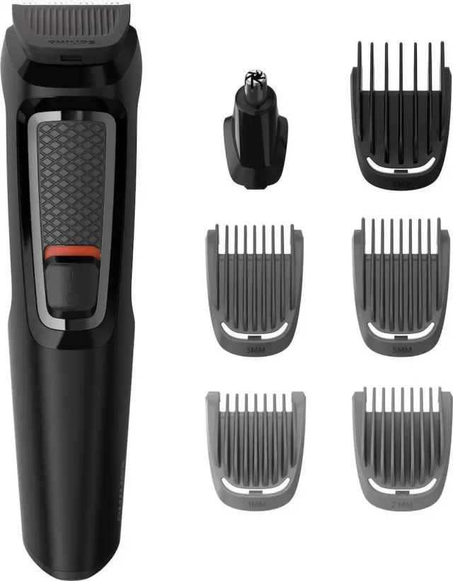 Philips Multigroom Series 3000 7 in 1 Σετ Επαναφορτιζόμενης Κουρευτικής Μηχανής Μαύρο MG3720/15