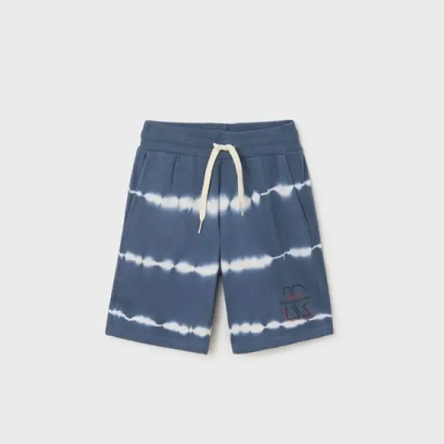 Junior 10 έως 18 ετών Βερμούδα tie dye από βαμβάκι μπλε μεσαίο
