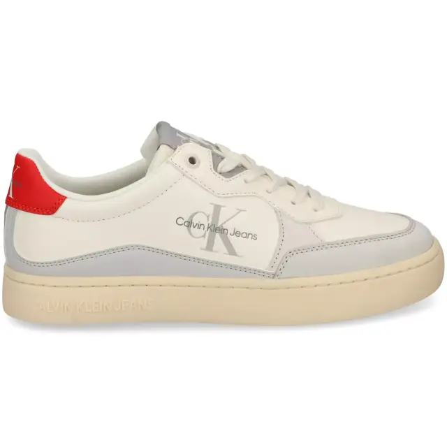 Calvin Klein - Ανδρικά Sneakers Classic Cupsole Low Lth Ml Fad YM0YM00885-0GC Λευκό - 40