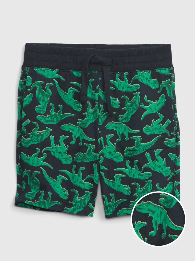 Μπλε Νηπιακό Mix and Match Printed Σορτς από 100% Οργανικό Βαμβάκι blue galaxy - 18-24M