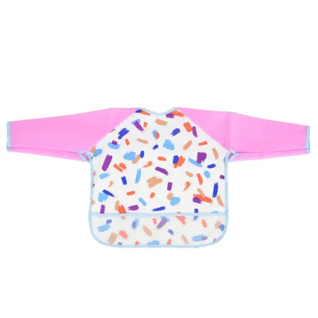 Cangaroo Σαλιάρα Σιλικόνης με Μανίκια Bib Holdy Pink 3800146271534