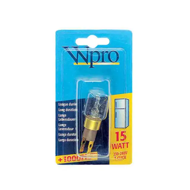 Γνήσια Καρφωτή Λάμπα Ψυγείου Whirlpool Bauknecht με κλίπς 15Watt 220V-240V 2