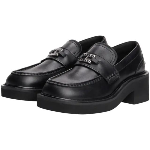 Γυναικεία Δερμάτινα Loafers Tommy Hilfiger EN0EN02789 BDS Μαύρα Μαύρο - 41 2