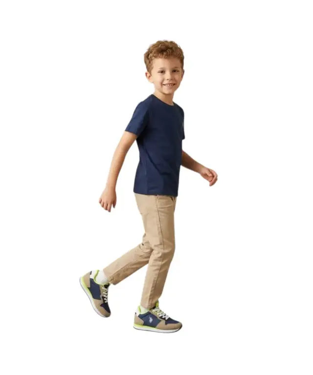 U.S. Polo Assn. - Παιδικά Sneakers NOBIK008K3TH1-DBL-BEI Μπλε/Μπεζ 3