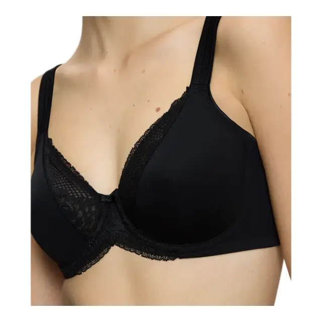 Triumph Γυναικείο Σουτιέν Modern Lace-Cotton W, Χρώμα Μαύρο 3