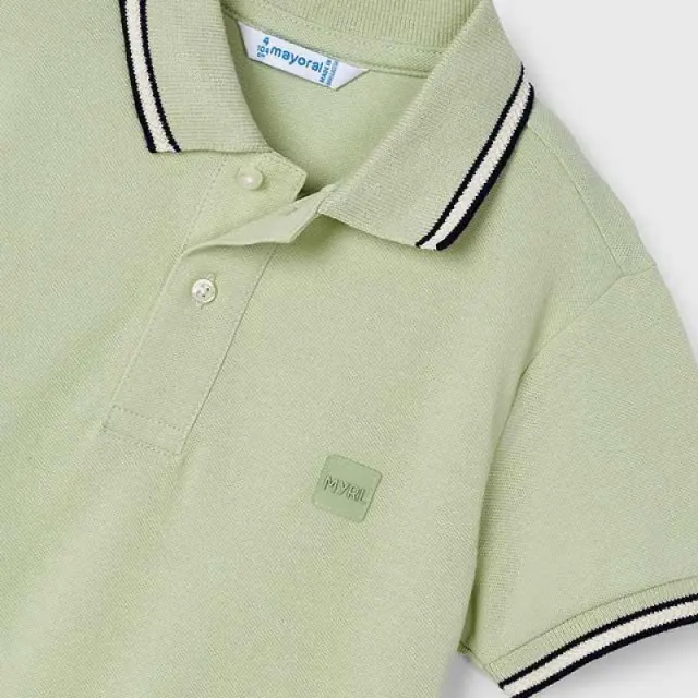 Baby 6 μηνών έως 4 ετών Πόλο λεπτομέρειες Better Cotton πράσινο 2