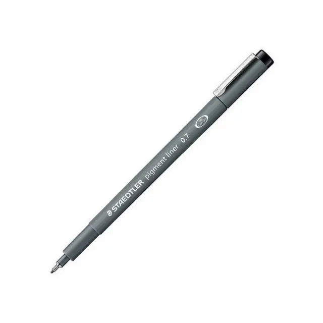 Μαρκαδόρος Staedtler Pigment Liner Μαύρο 308 07-9 (πάχος μύτης 0,7mm)