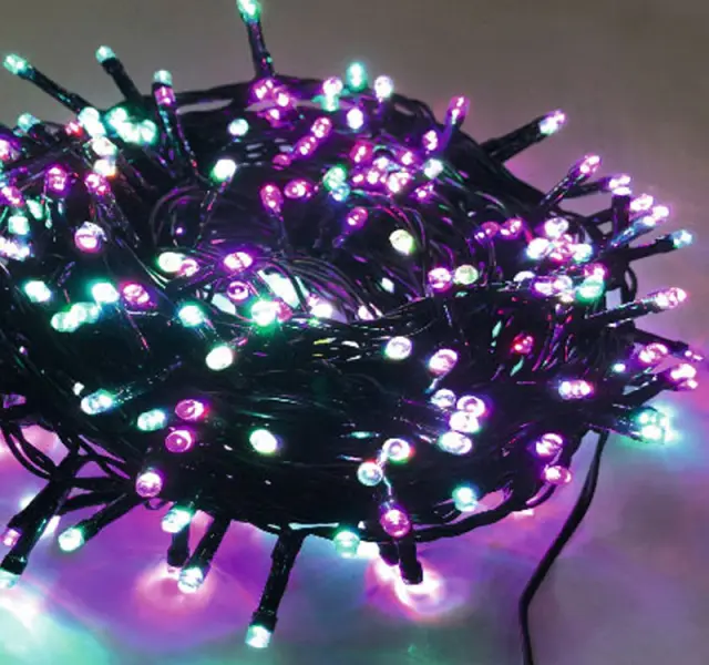 300 ΜΙΝΙ LED ΜΕ ΕΝΣΩΜΑΤΩΜ.ΠΡΟΓΡΑΜ.ΠΡΑΣΙΝΟ ΚΑΛΩΔΙΟ RGB IP44
