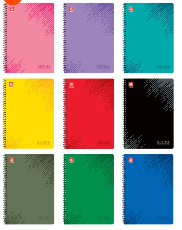 Optima Τετράδιο Σπιράλ A4 2 θεμάτων 4542-31 (Typotrust)