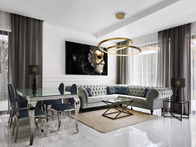 Eternity 165839D Κρεμαστό Φωτιστικό LED Ø97 Gold Leaves Dimmable Χρυσό 3