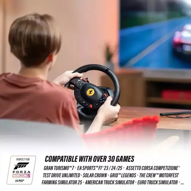 Thrustmaster T98 Ferrari 296 GTB Τιμονιέρα με Πετάλια για PC / PS4 / PS5 με 240° Περιστροφής 3