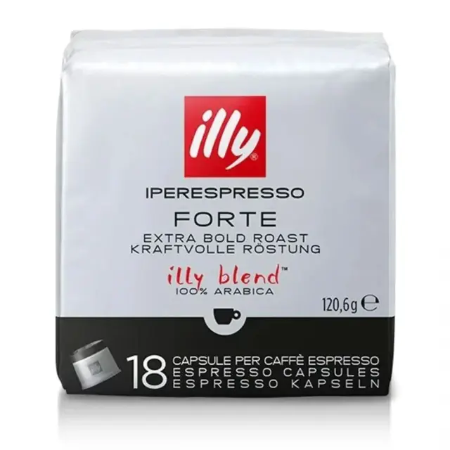 Illy Κάψουλες Espresso Forte Συμβατές με Μηχανή Iperespresso 18caps