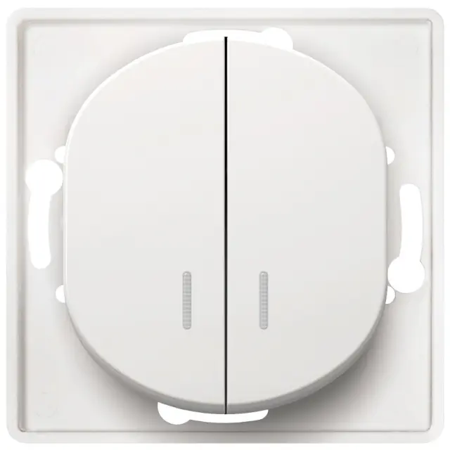 EON E626.0 Serial switch with indication without cover frame white 15.005.0201