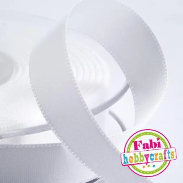 Κορδέλα Fabi Σατέν 10mm x 50y Άσπρο
