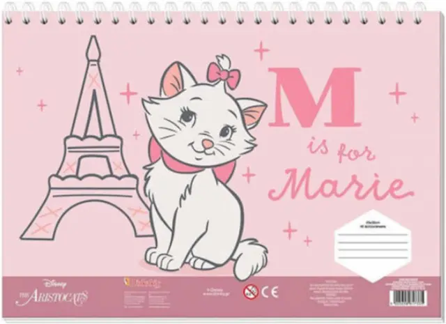 Μπλοκ Ζωγραφικής 40 Φύλλων 2 Σχέδια Marie Cat / 565869 (Must)