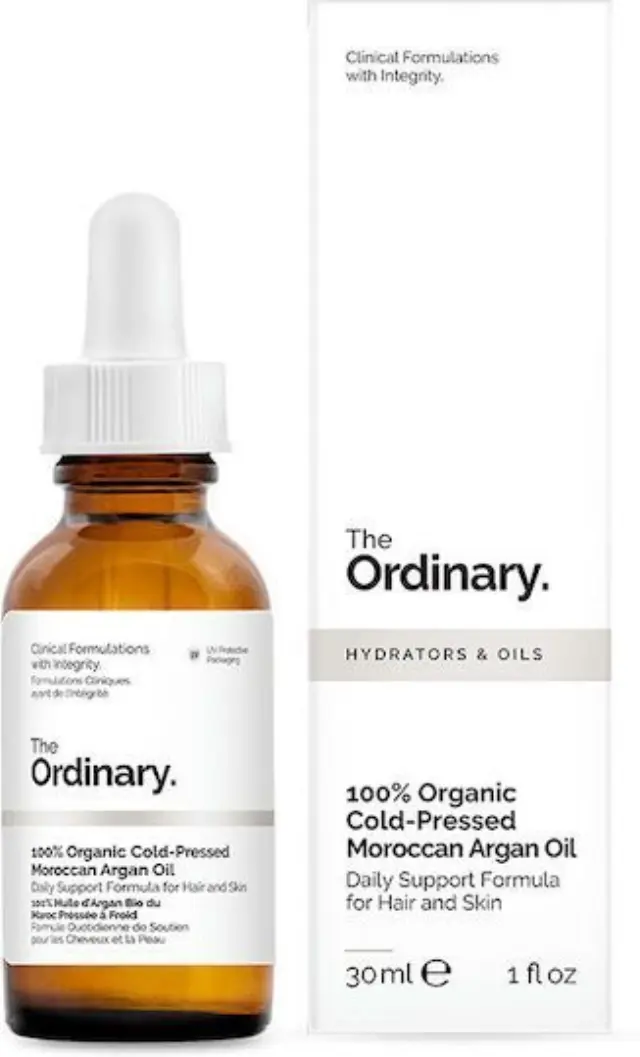 The Ordinary 100% Organic Cold Pressed Moroccan Argan Oil βιολογικό λάδι αργκάν για Μαλλιά και Σώμα 30ml 2